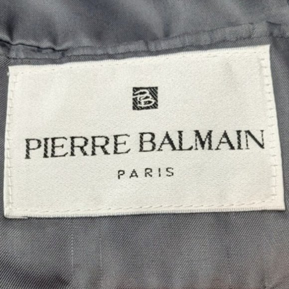 Pierre Balmain Paris Marseille Gray Plaid Suit Jacket Single-breasted 46L - Picture 7 of 16